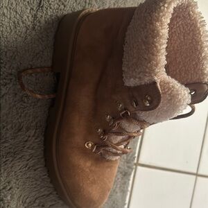 Brown Faux Fur Lined Boots